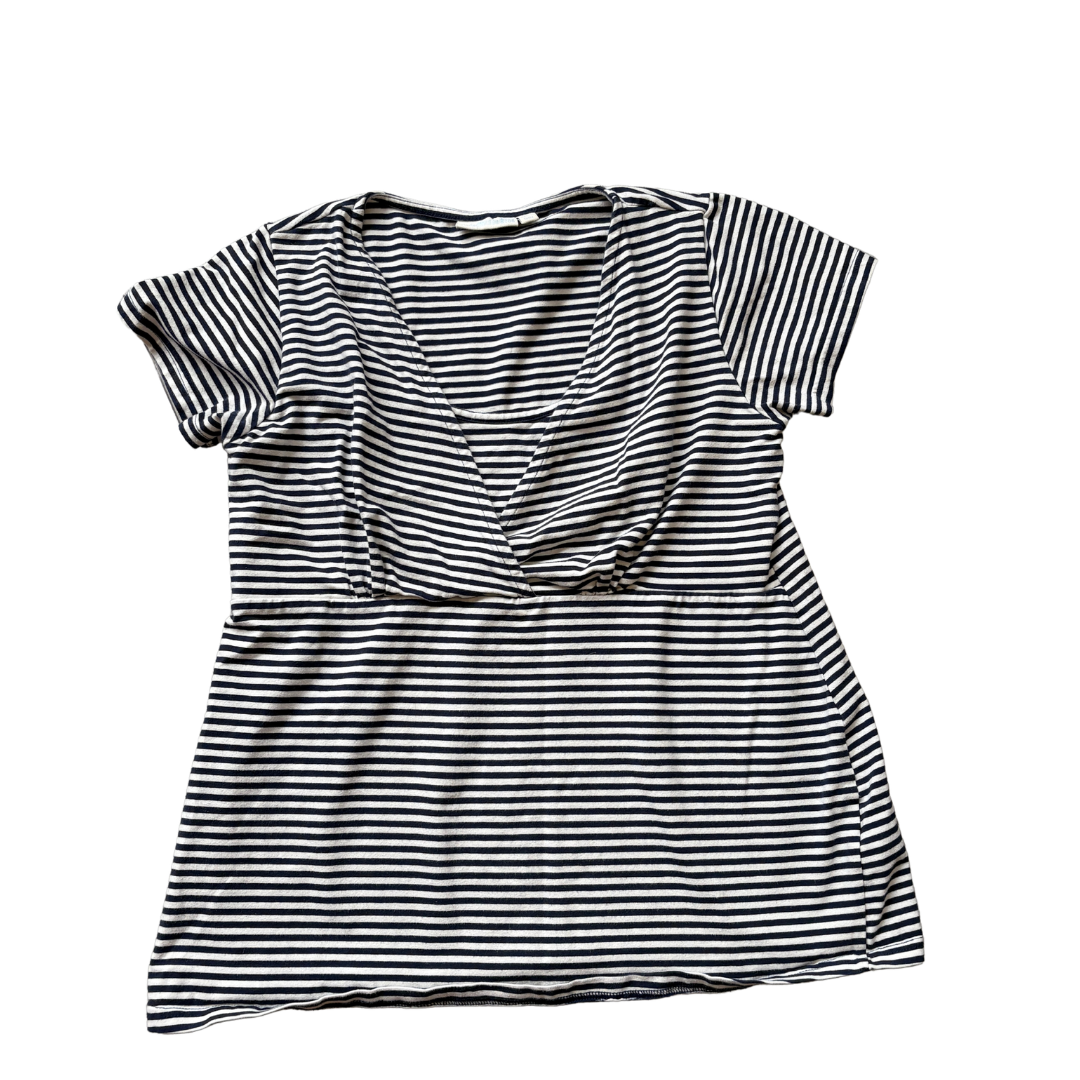 Navy Striped Maternity and Nursing Tee product image by JoJo Maman Bébe