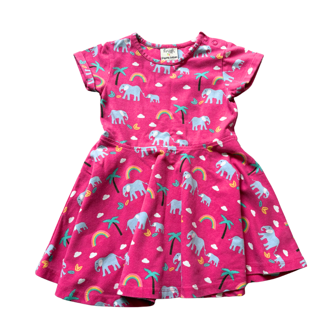 Elephant Rainbow Skater Dress product image by Frugi