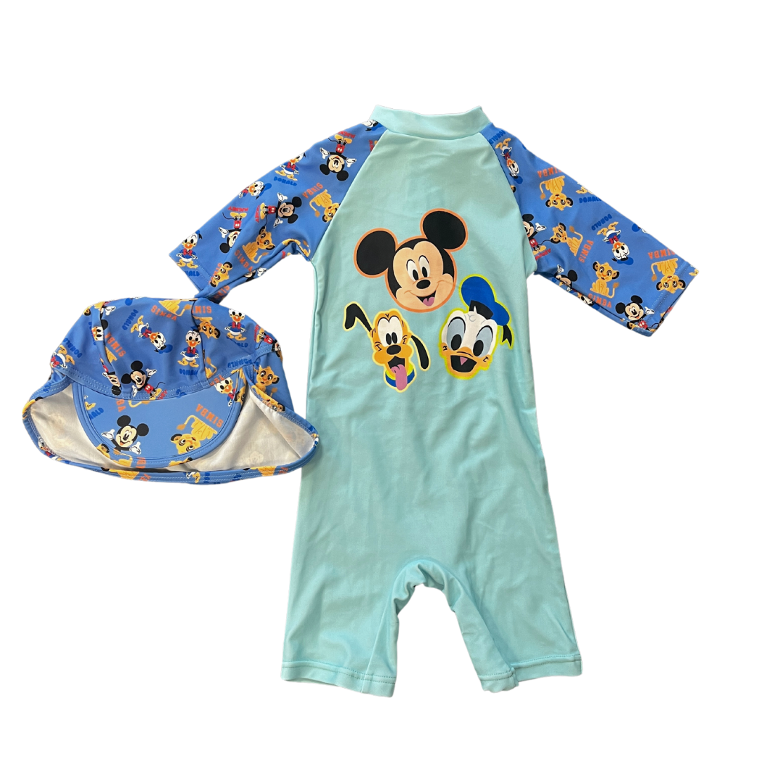 Mickey Mouse Sun Suit &amp; Hat