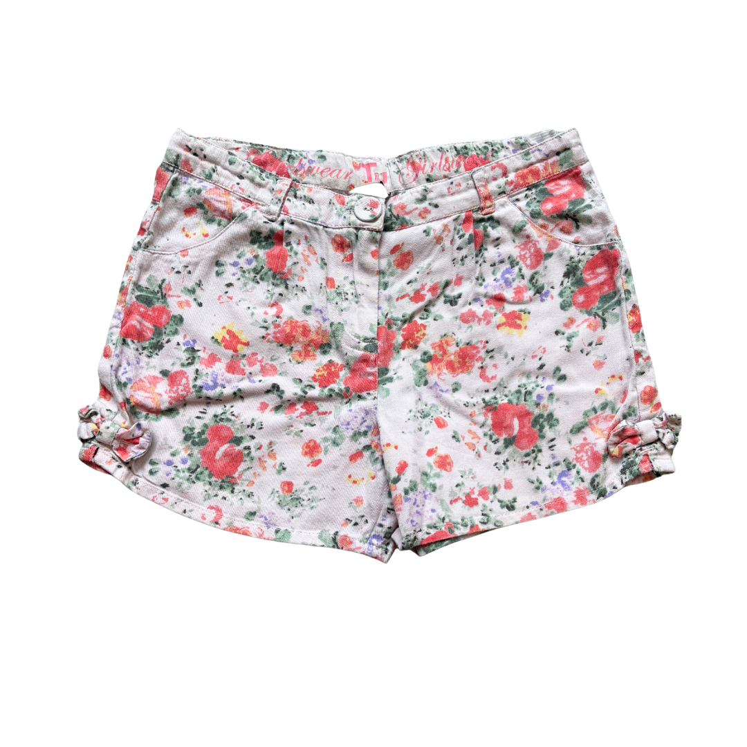 Cotton/Linen Mix Floral Shorts product image by Tu