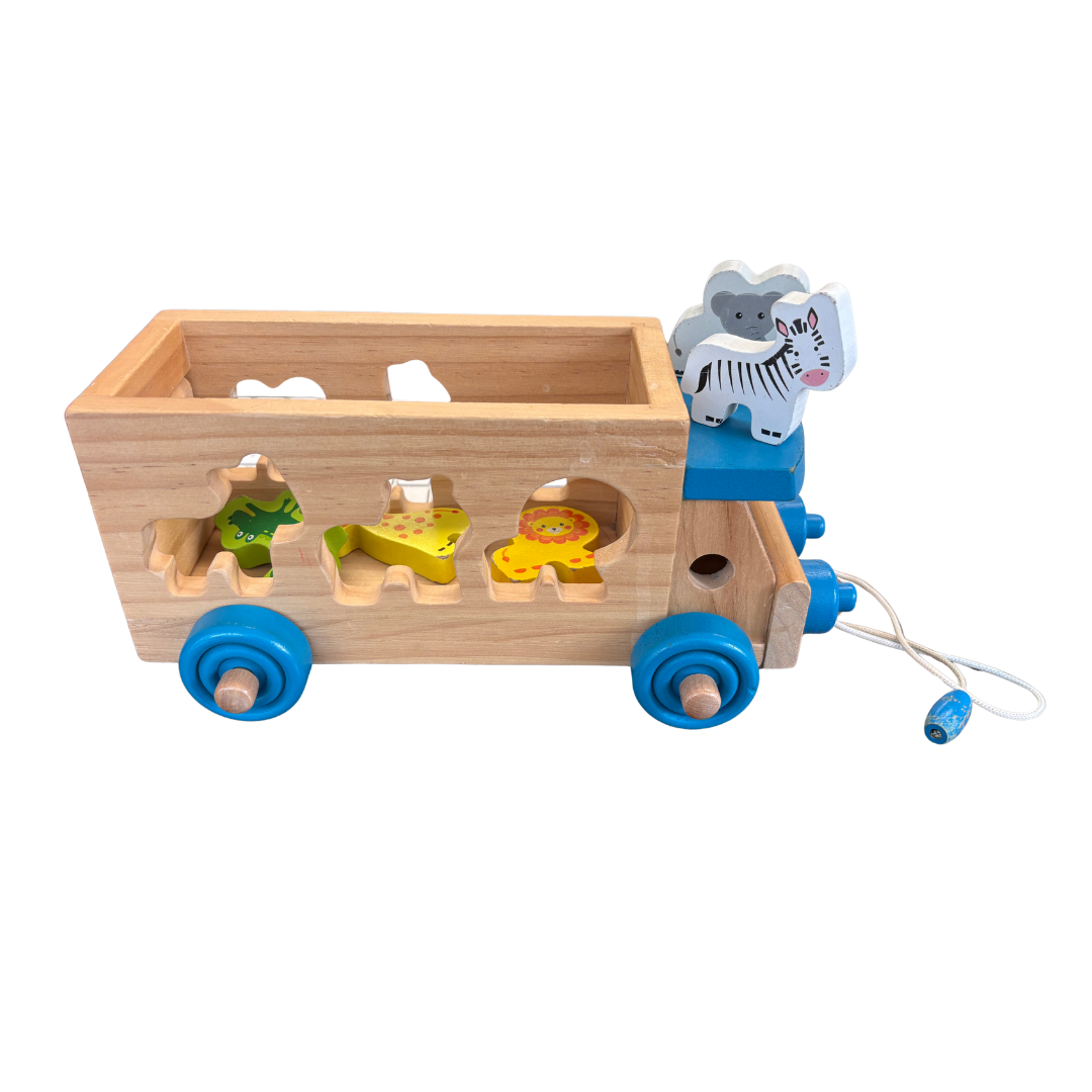 Safari Wooden Shape Sorter product image by Jaques London