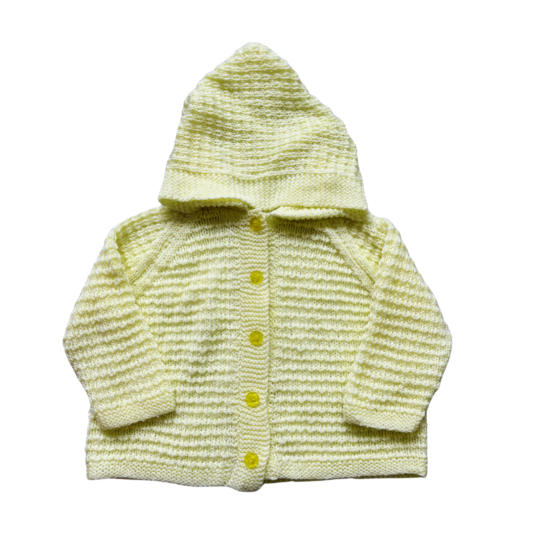 Lemon Handknit Hooded Cardi product image by Handmade