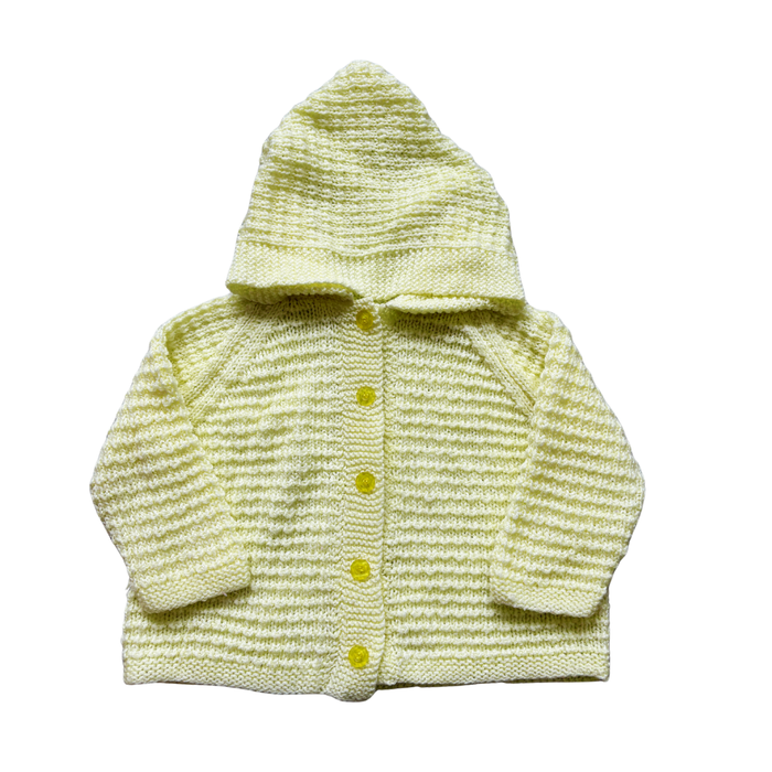 Lemon Handknit Hooded Cardi product image by Handmade