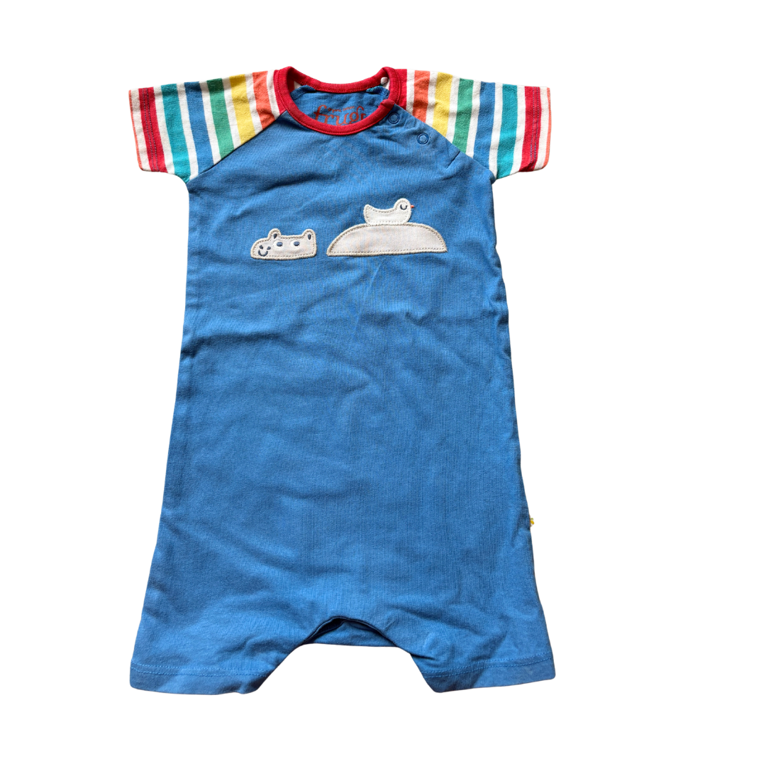 Hippo Ray Raglan Romper product image by Frugi