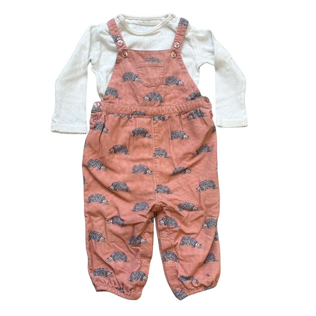 Hedgehog Cord Dungarees product image by John Lewis
