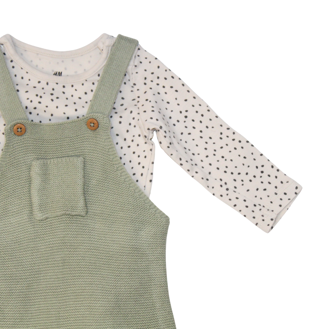 Cotton Knit Dungarees