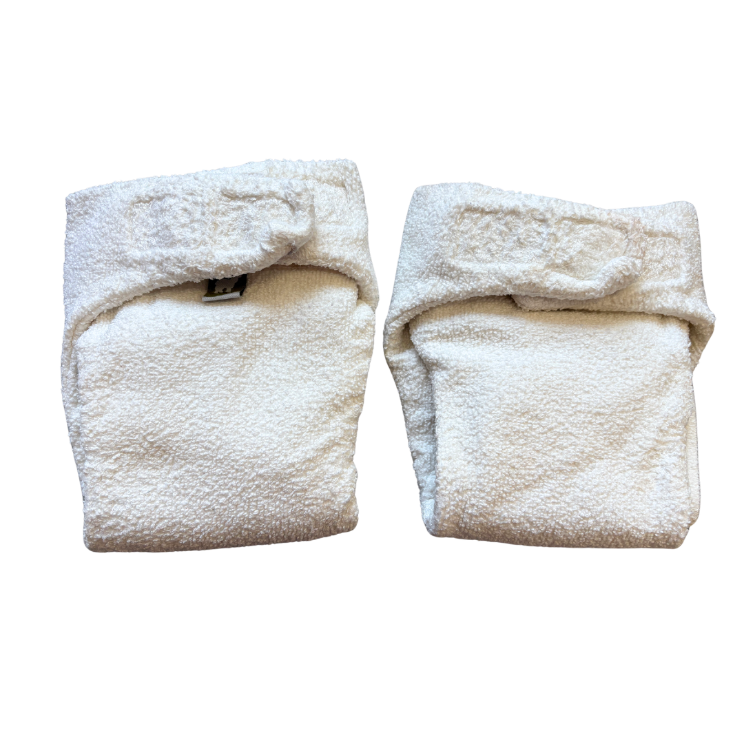 2 x Bamboo Fitted Reusable Nappies - Size One - 7/20lbs image 1 of 3 by Little Lamb