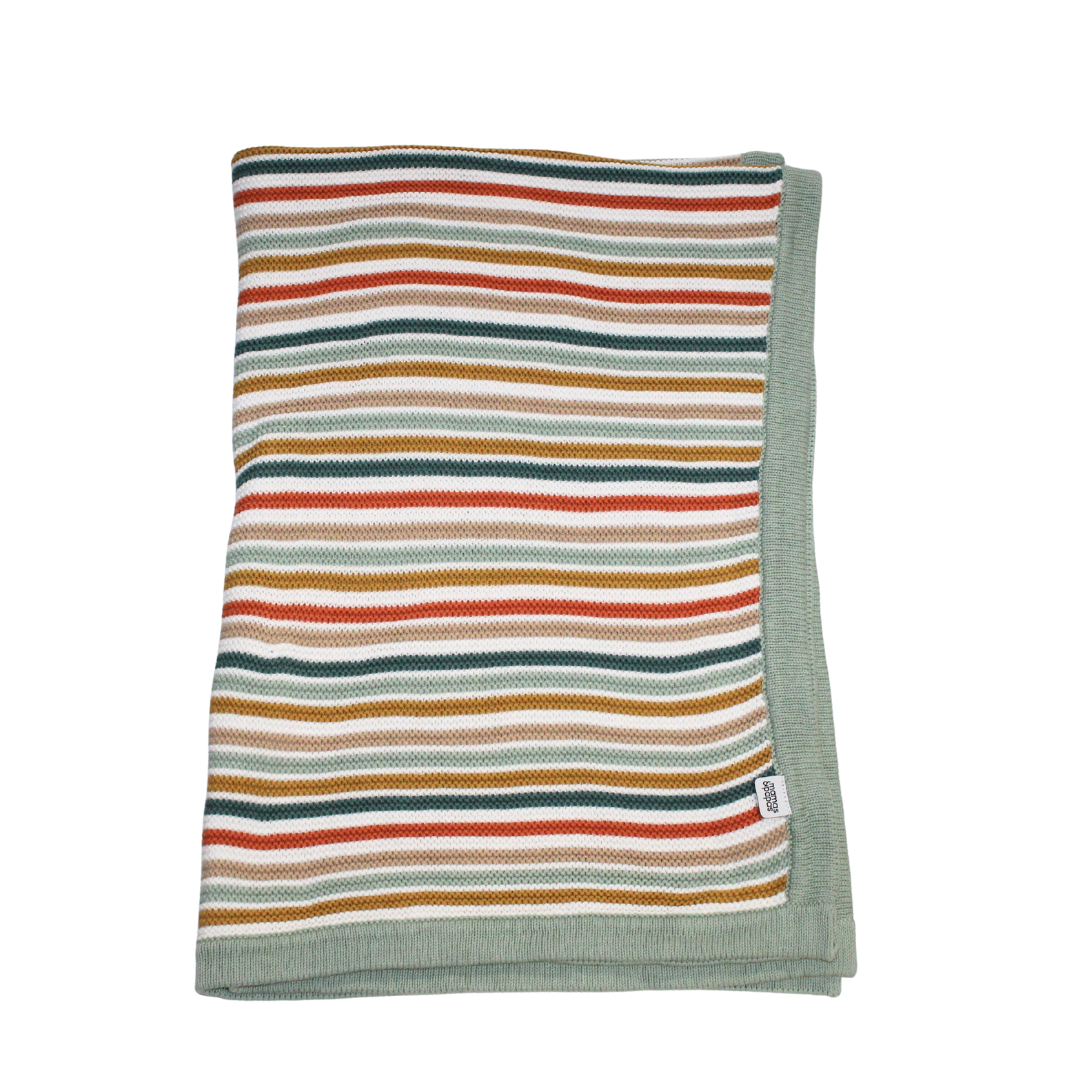 Cotton Multi Stripe Blanket