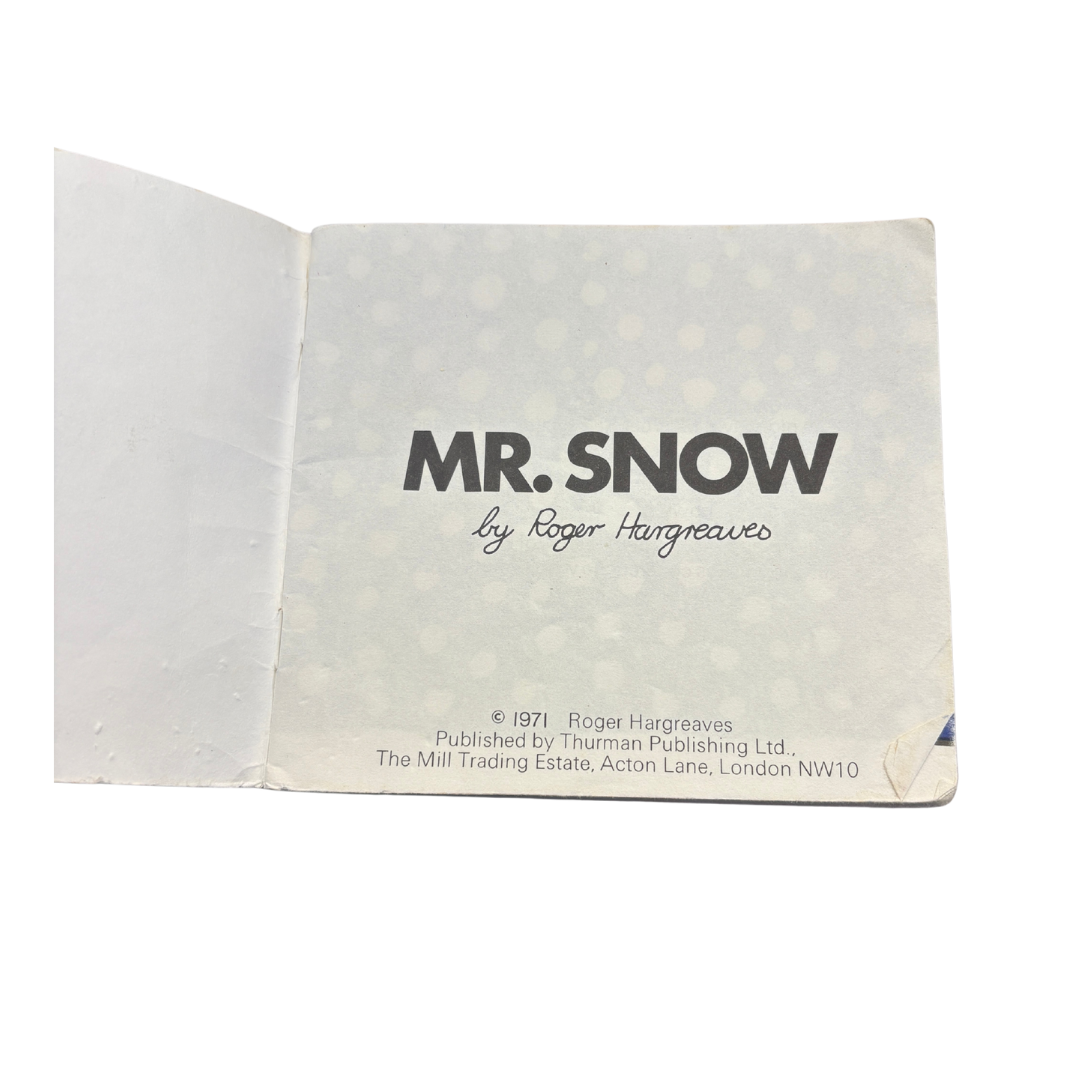1971 Mr Snow - Paper Back