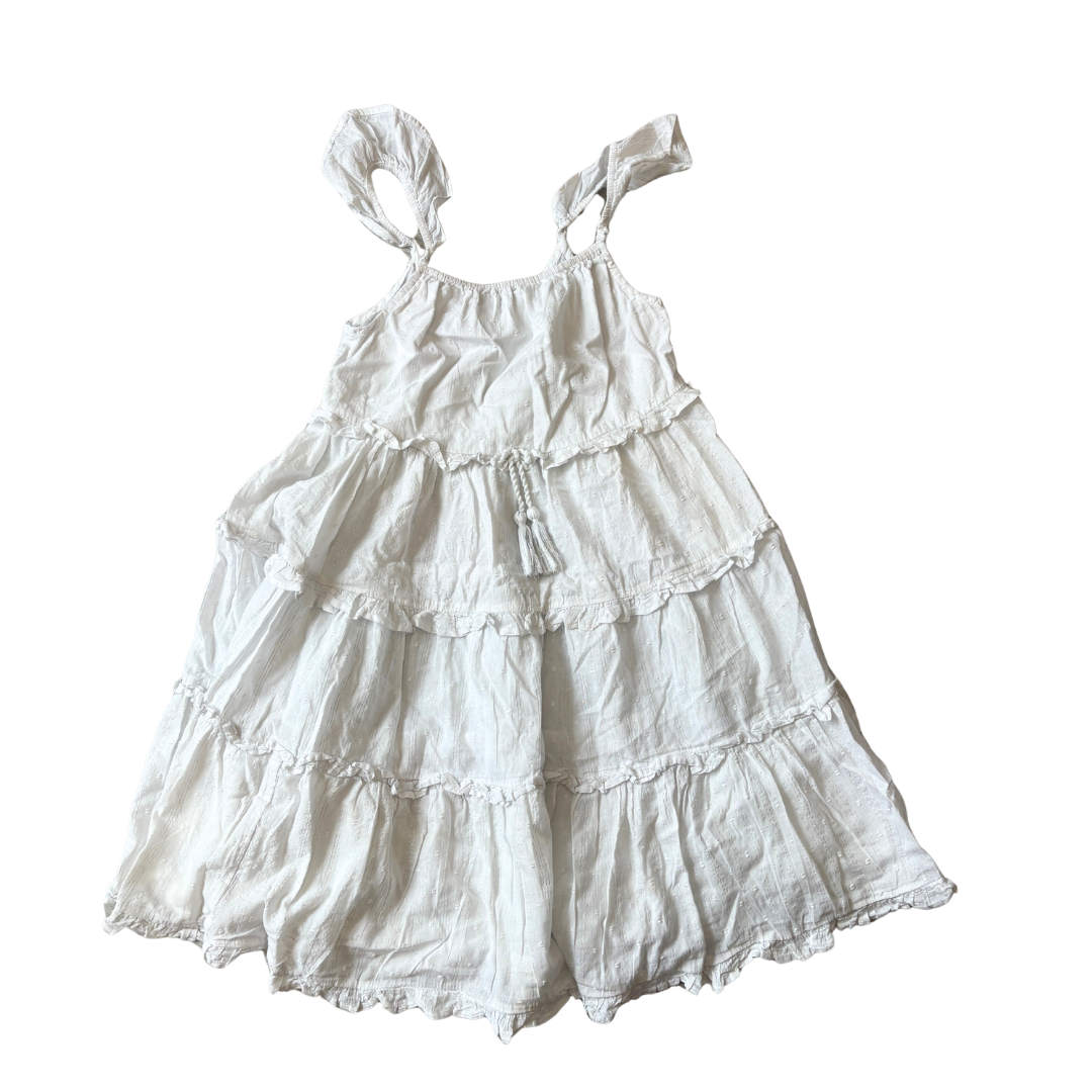 White/Silver Floaty Summer Dress image 1 of 2 by Next