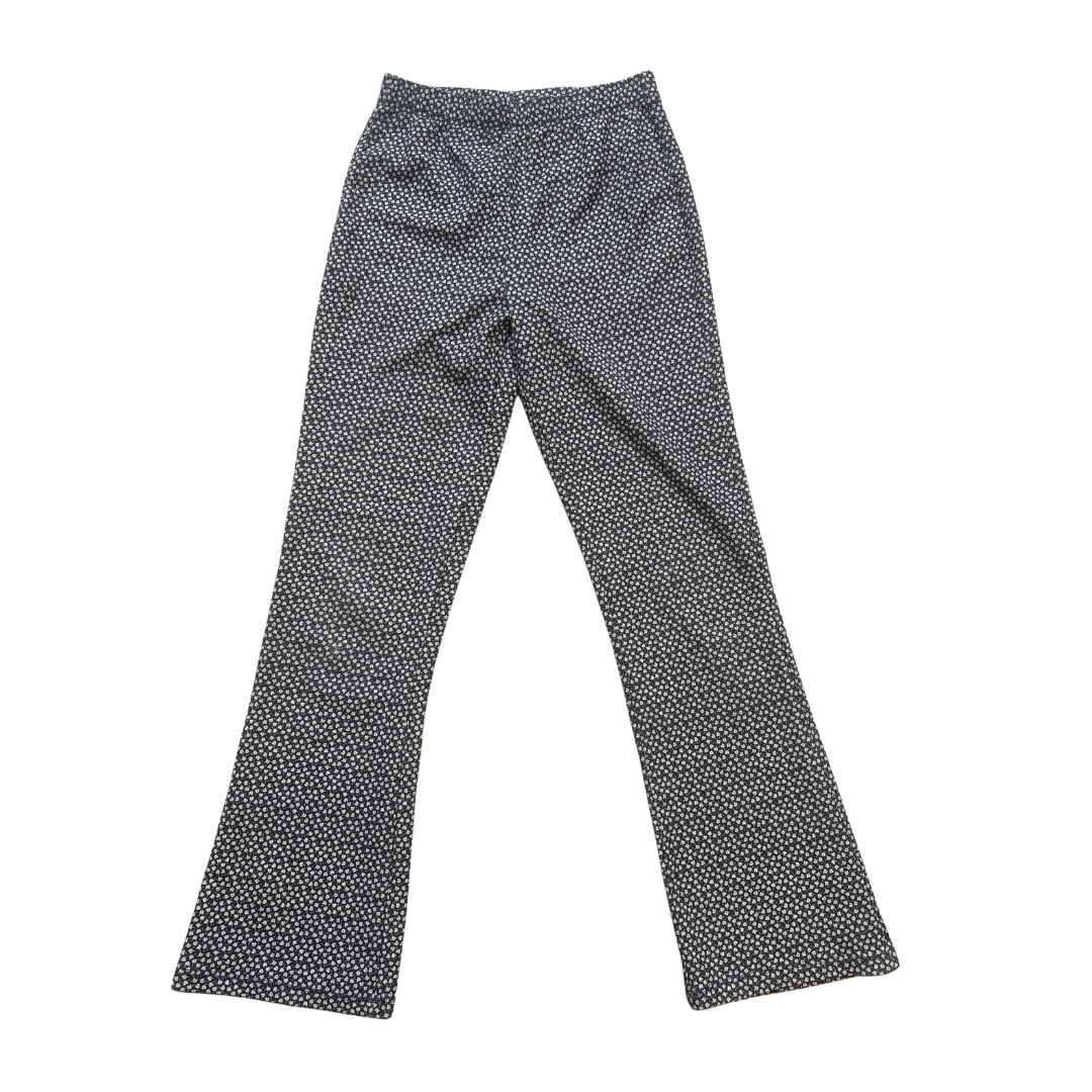 Floral Flared Trousers image 1 of 2 by Tu