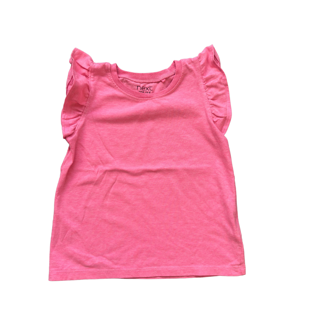 Neon Pink Frill Tee product image by Next