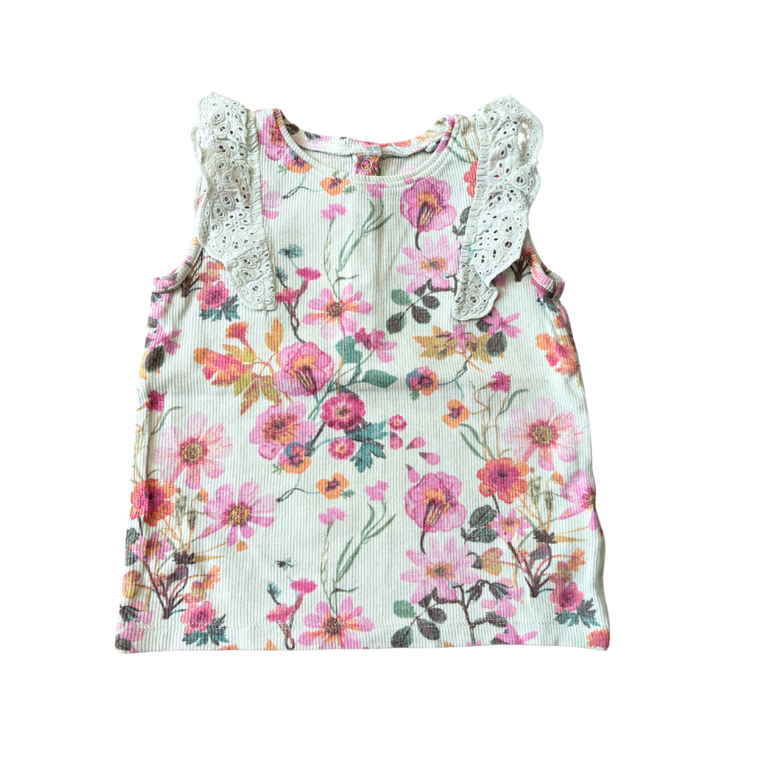 Floral Ribbed Vest product image by Next