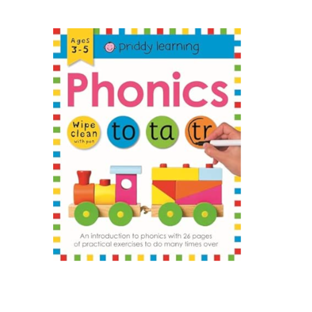 Phonics Wipe Clean Book product image by Priddy Books