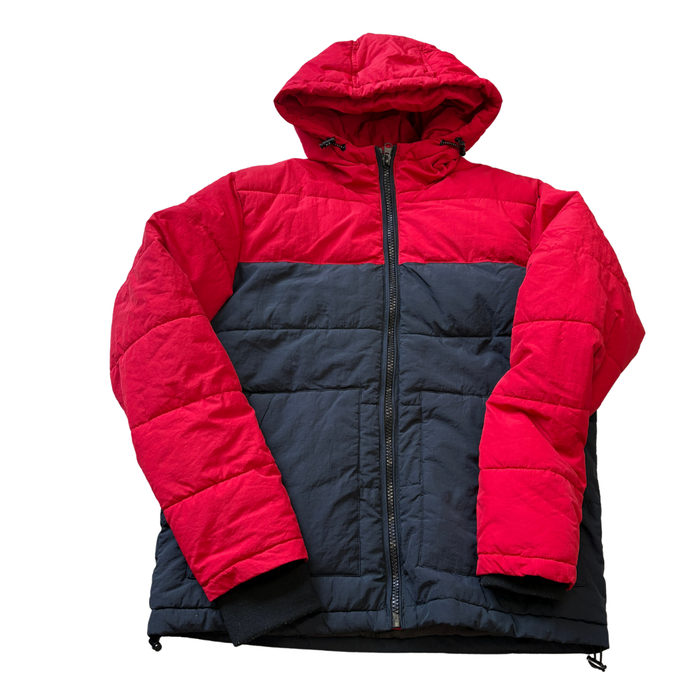 Black/Red Puffa Coat