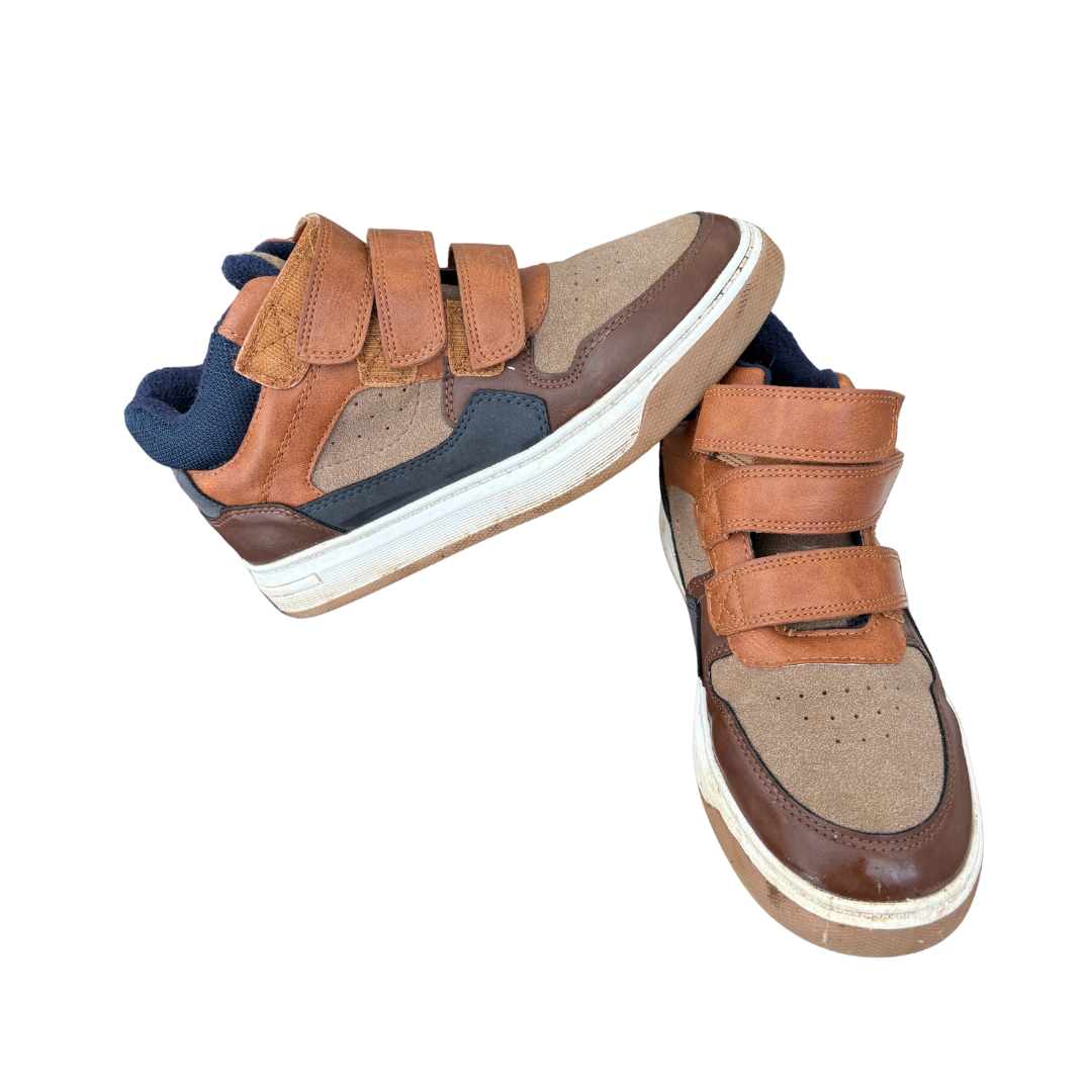 Tan Velcro Boots