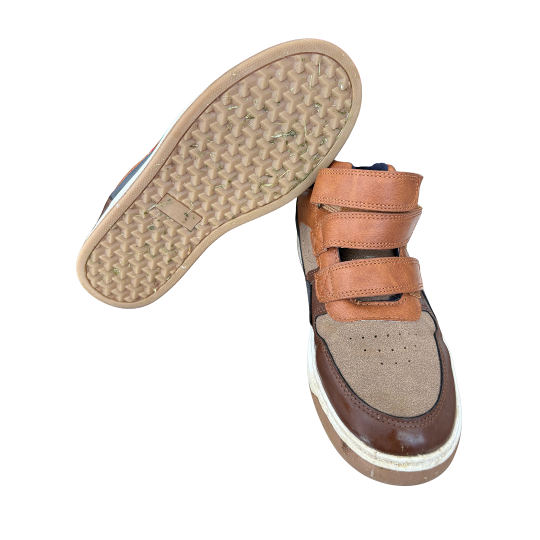 Tan Velcro Boots