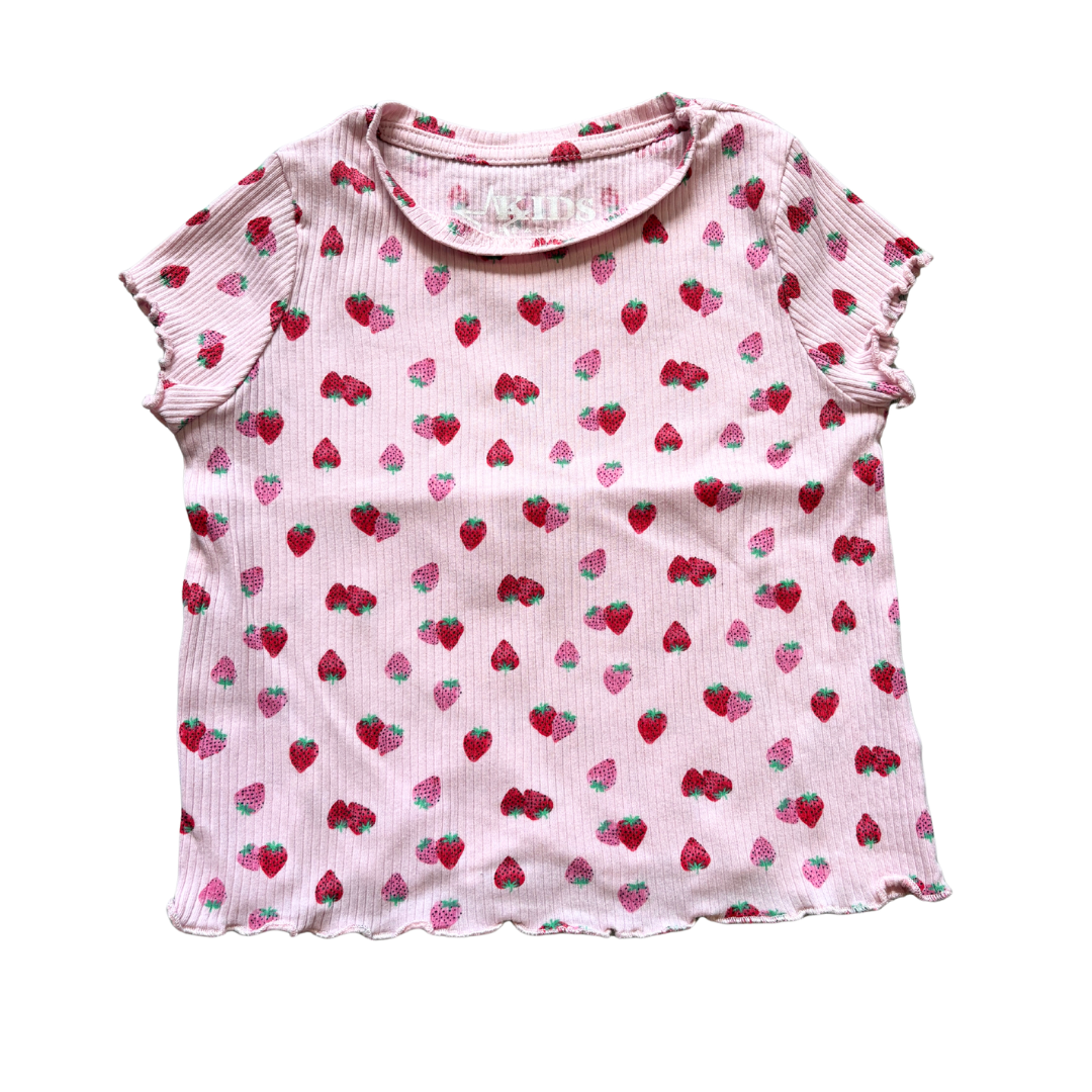 Strawberry Ribbed Tee product image by Peacocks