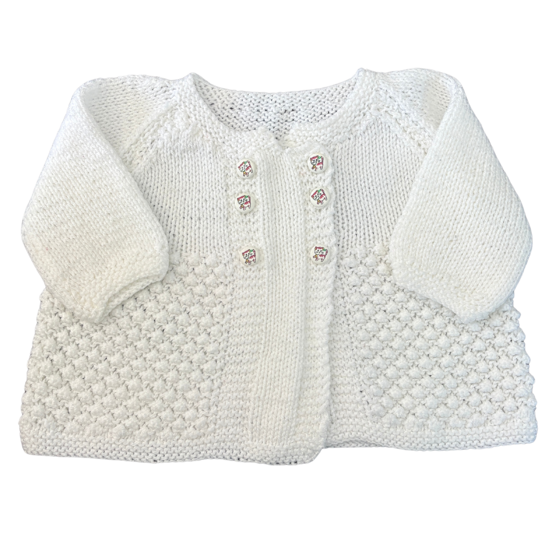 White Button Knit Cardi product image by Handmade