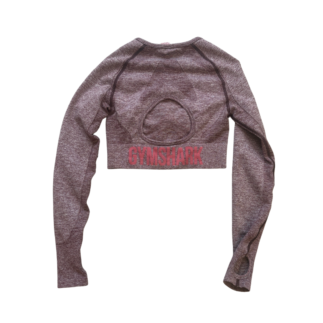 Gym Flex Long Sleeved Crop Top image 2 of 2 by Gymshark