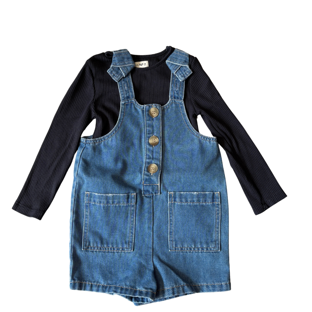 Shortie Dungarees Outfit product image by Nutmeg