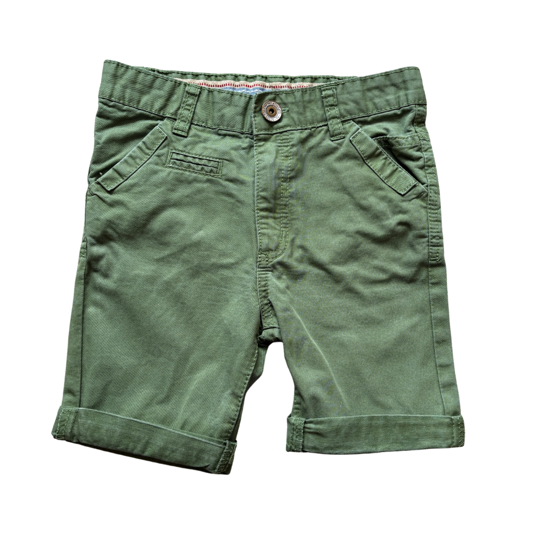 Green Cotton Shorts product image by Tu