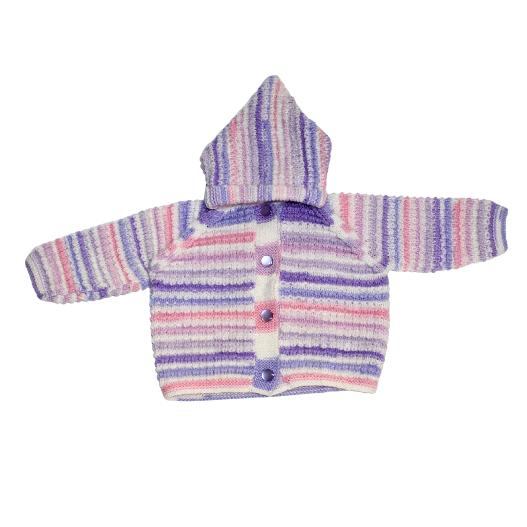 Pixie Hood Stripe Cardi