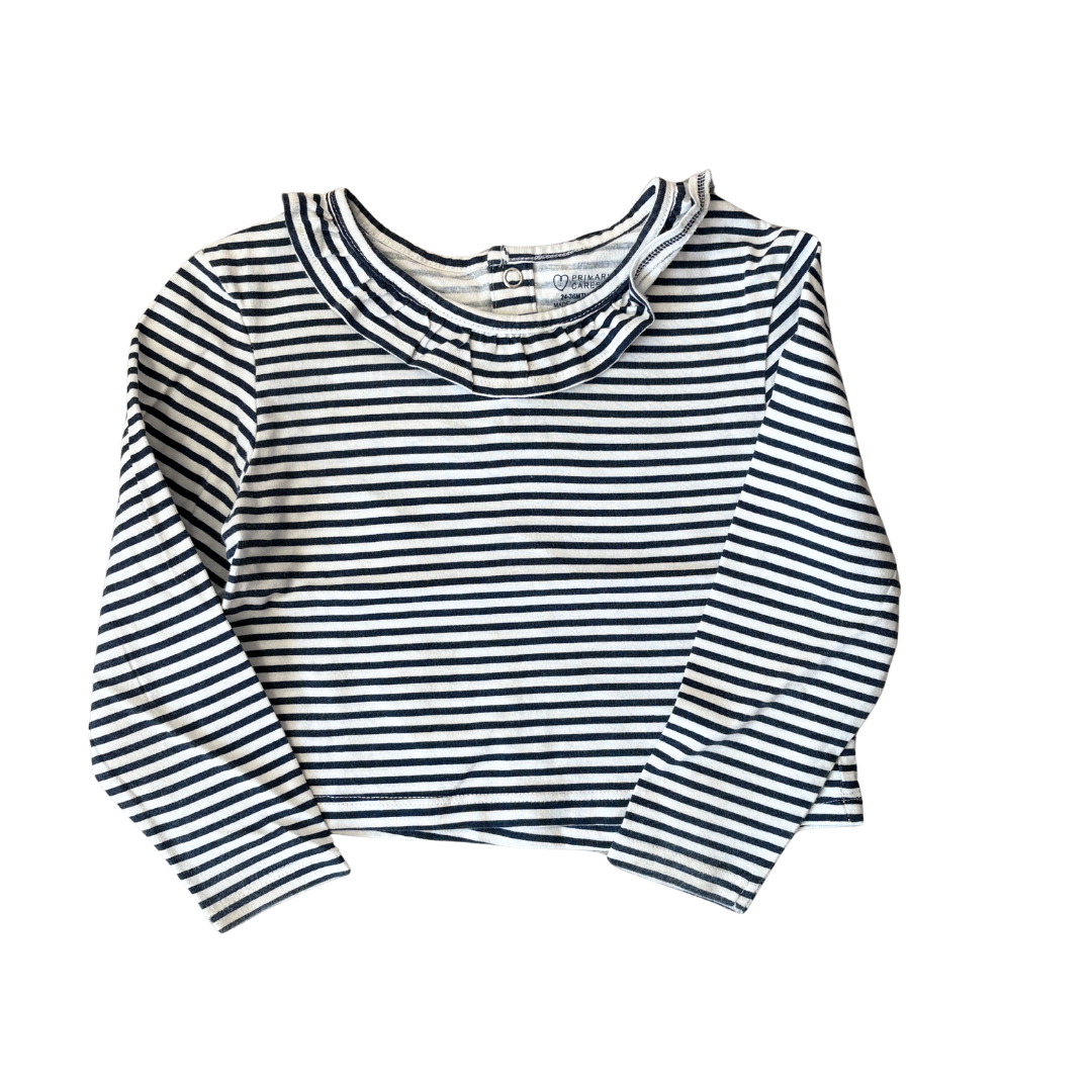 Ruffle Collar Stripe Top product image by Primark