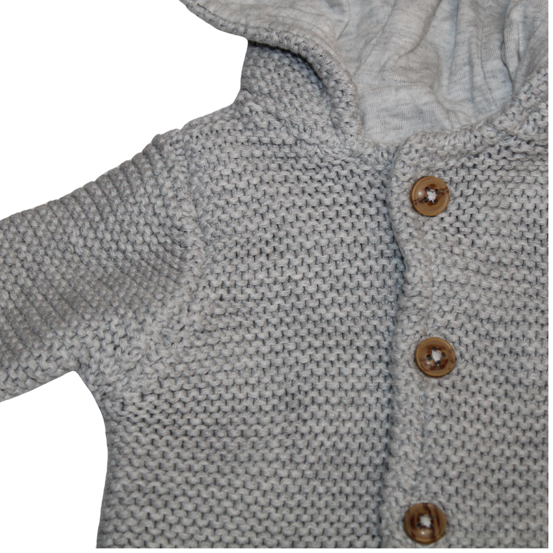 Cotton Hooded Bear Hood Cardi