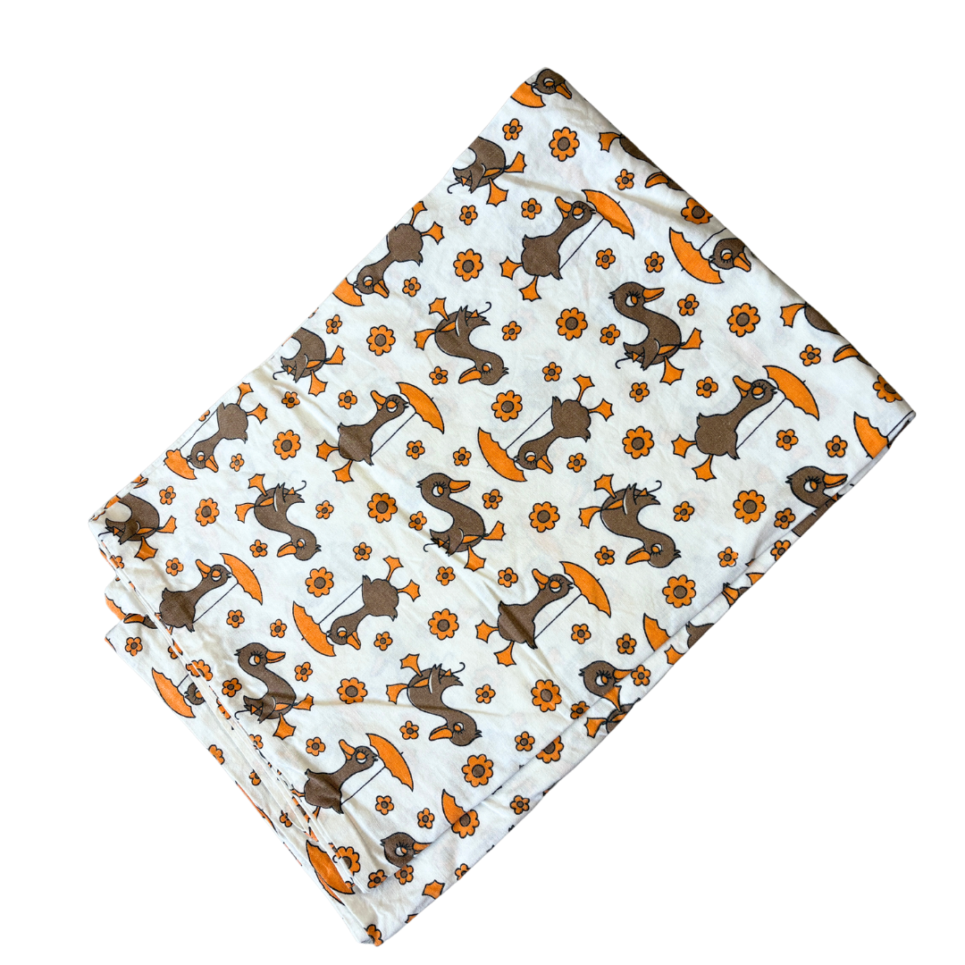 1970's Bedding - Umbrella Ducks