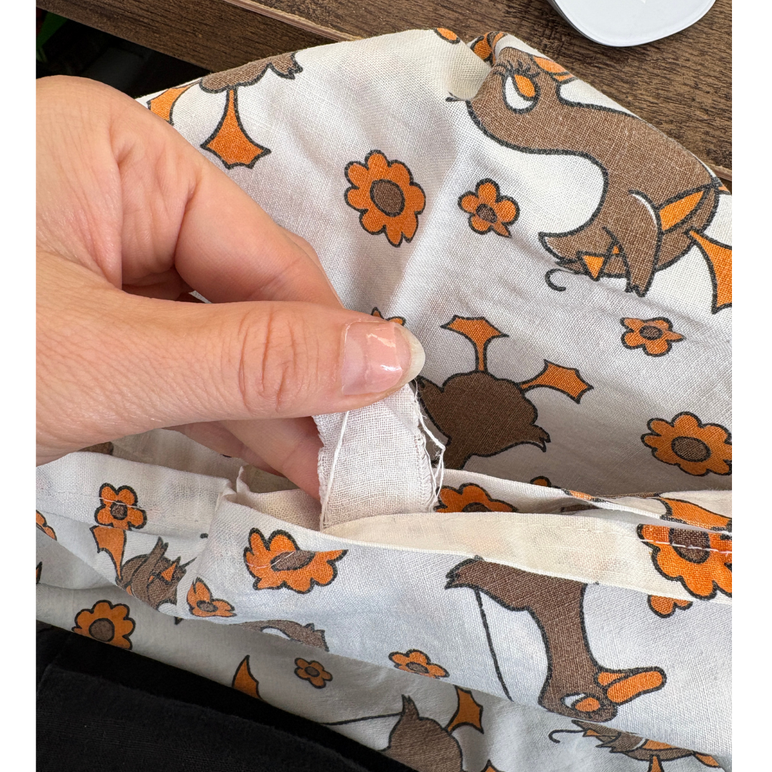 1970's Bedding - Umbrella Ducks
