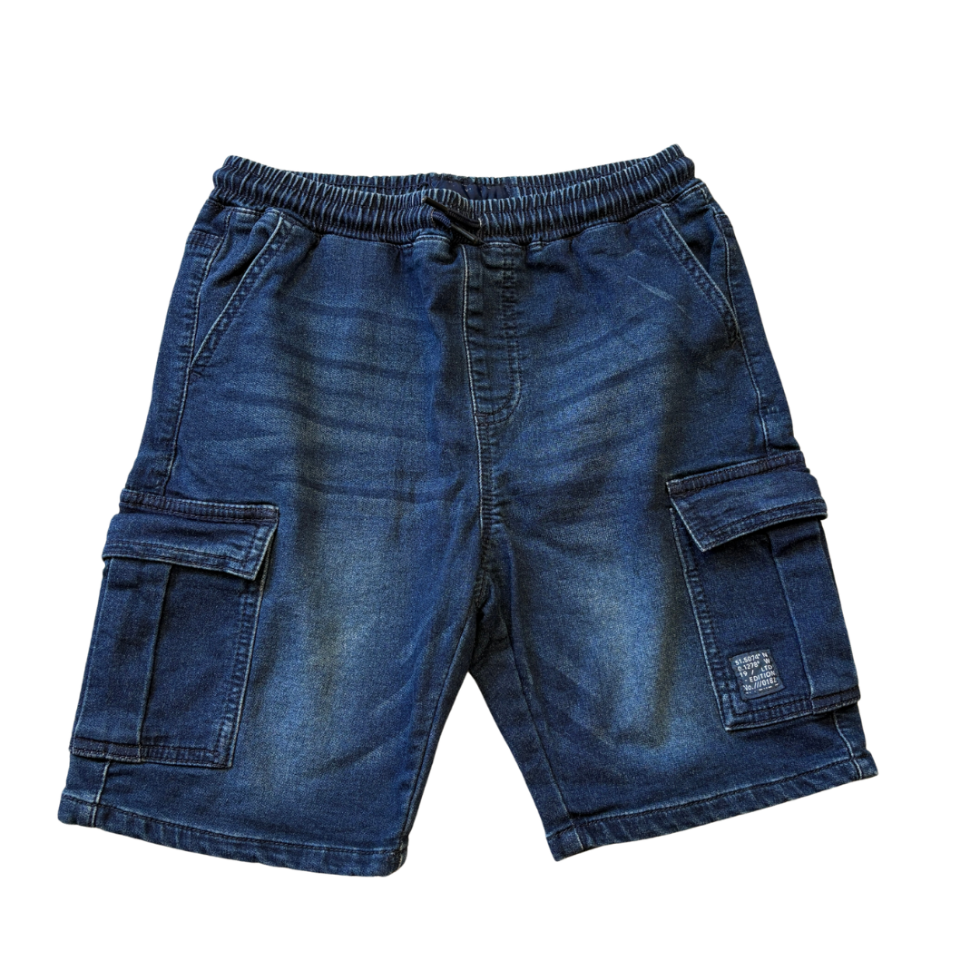 Dark Denim Cargo Shorts product image by Next