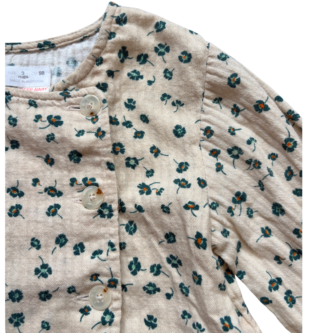 Cotton Floral Blouse image 2 of 2 by Zara