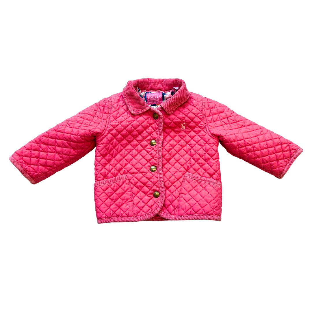 Mabel Quilted Jacket - Hot Pink product image by Joules