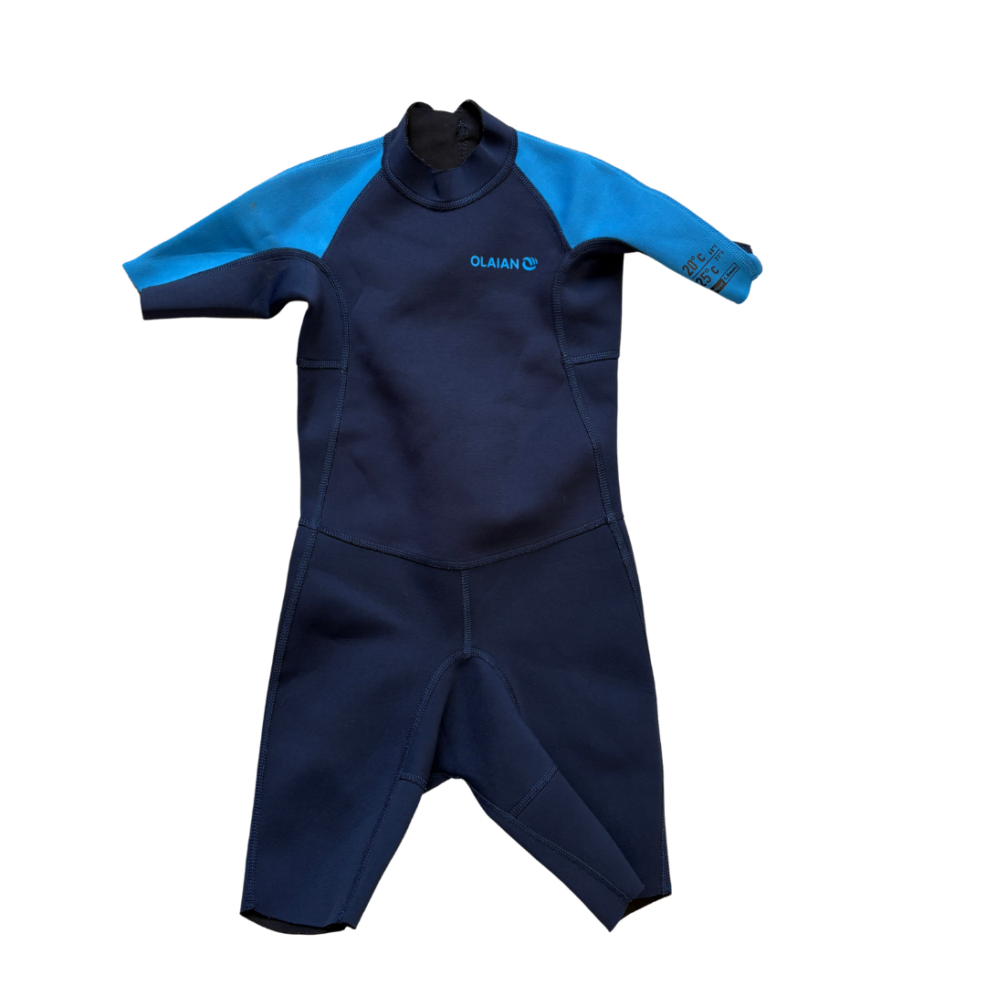 100 kid’s 1.5 mm Neoprene Blue Shorty product image by Olaian