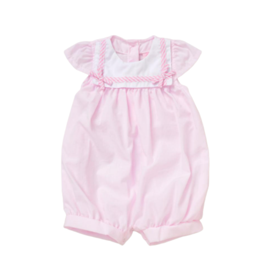 Sailor Collared Pink Romper product image by Rock a Bye Baby