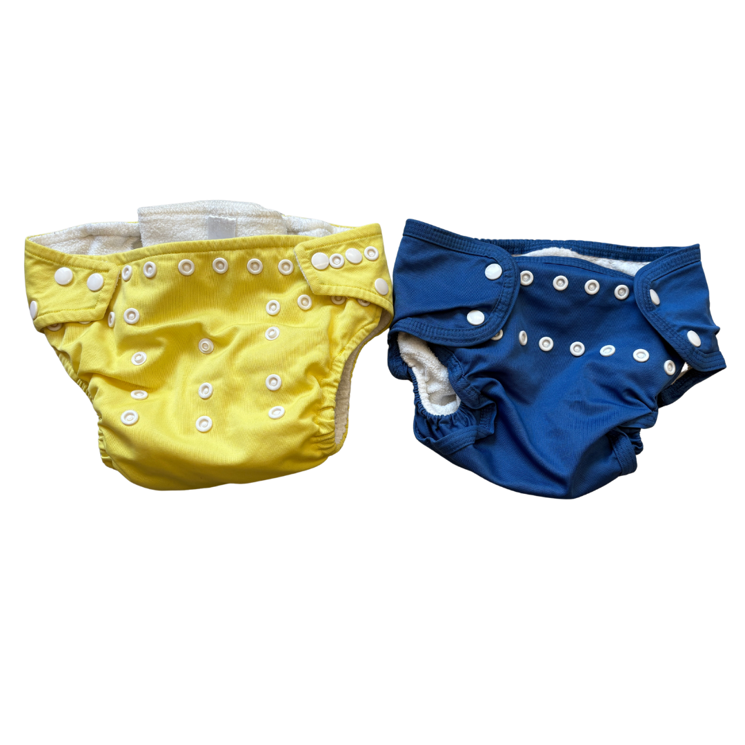 Yellow and Blue Reusable Nappies image 1 of 2 by Little Lamb