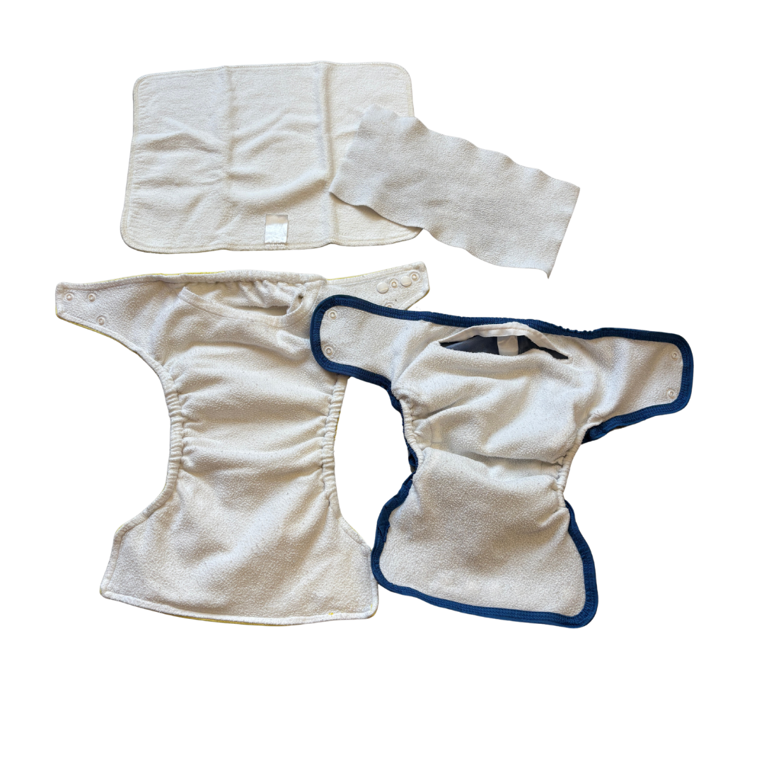 Yellow and Blue Reusable Nappies image 2 of 2 by Little Lamb
