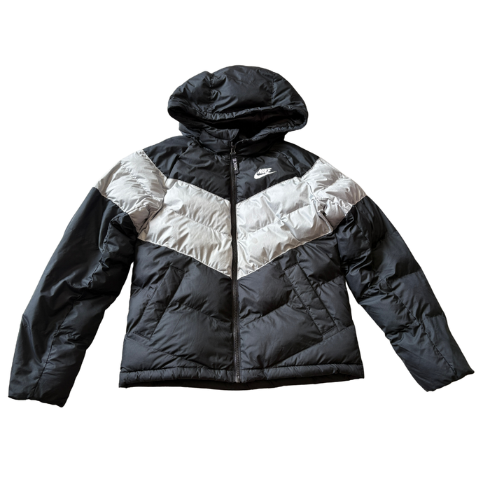 Colour Block Puffa Coat