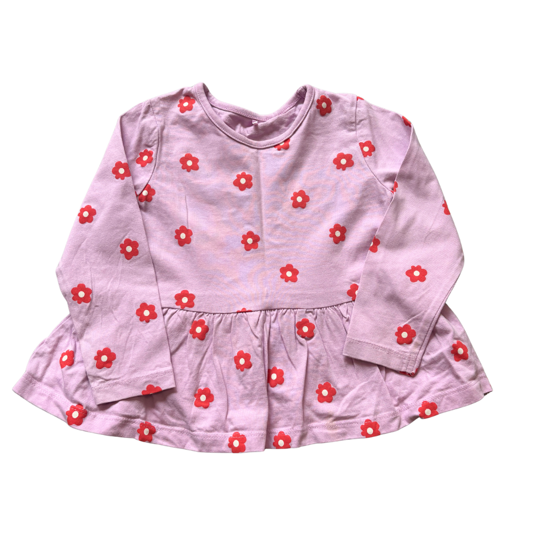 Floral Peplum Long Sleeved Top product image by George