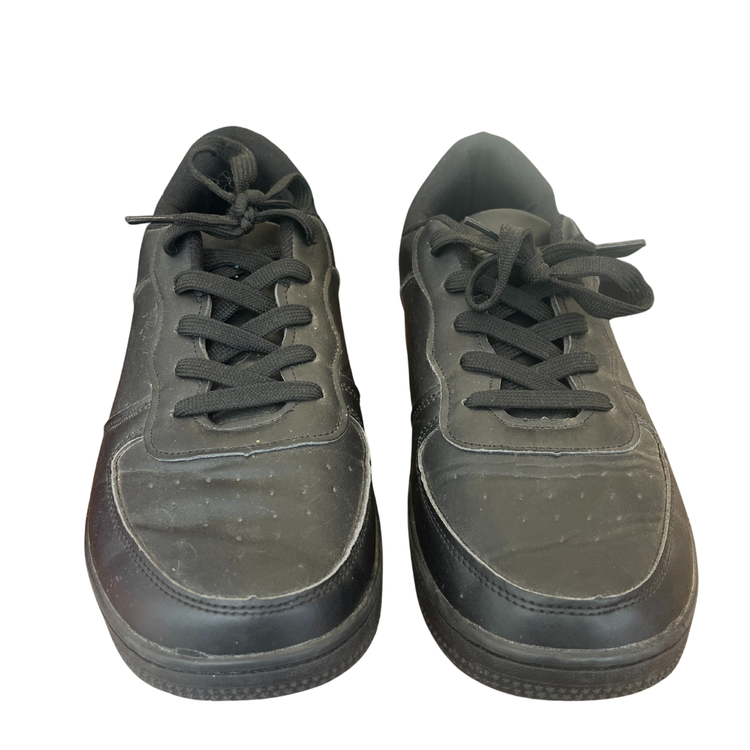 Black Lace Up Trainers