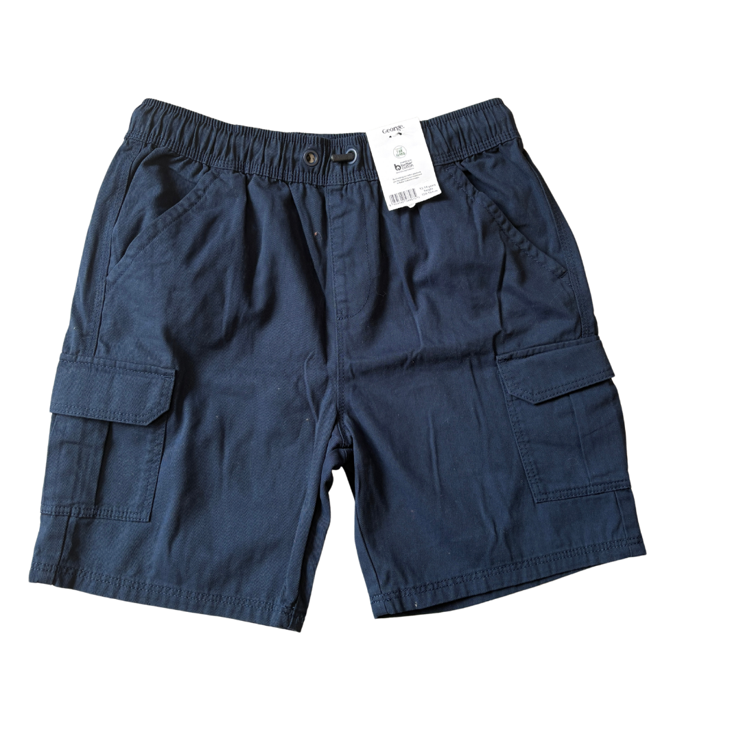 Navy Cotton Cargo Shorts product image by George