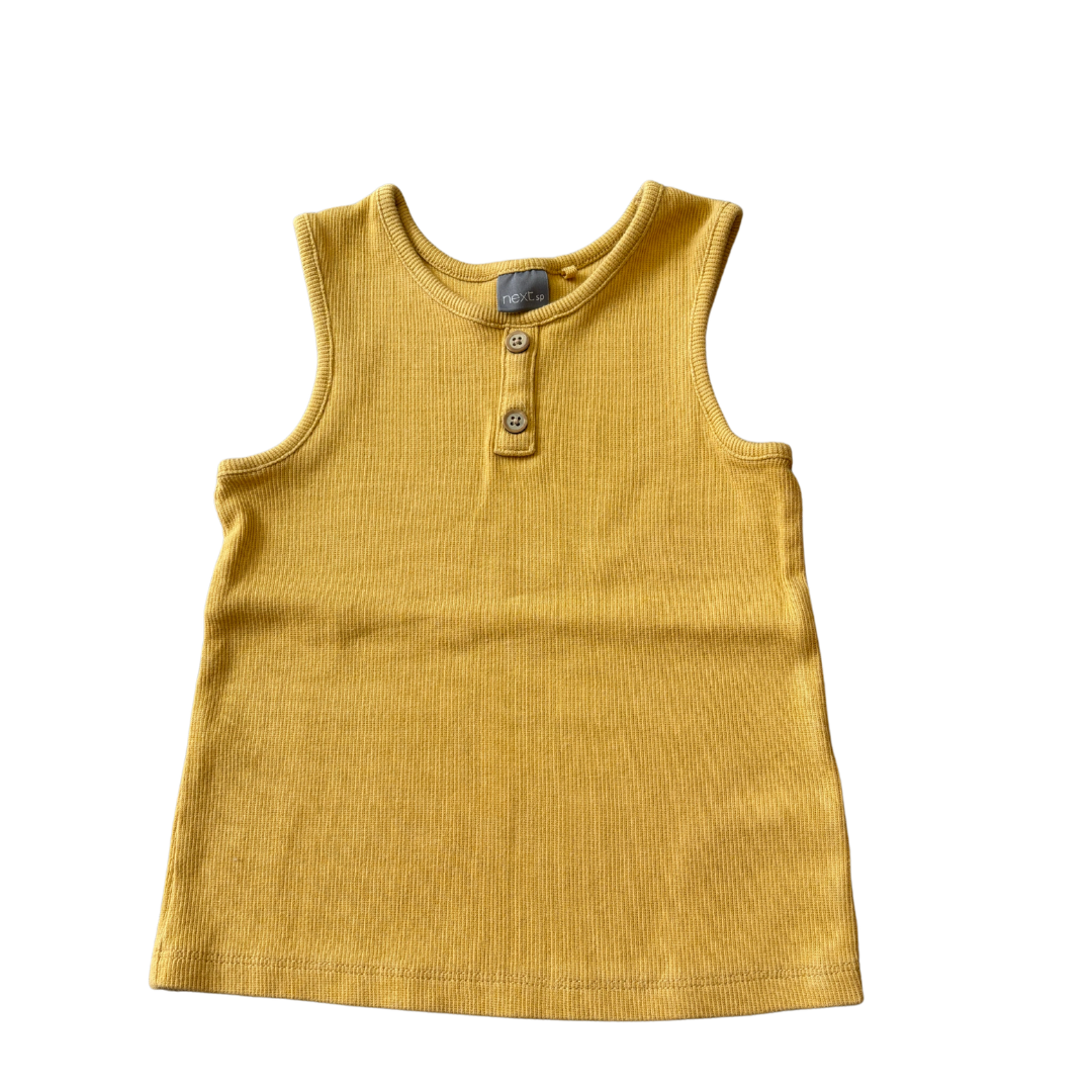 Ribbed Mustard Vest Top product image by Next