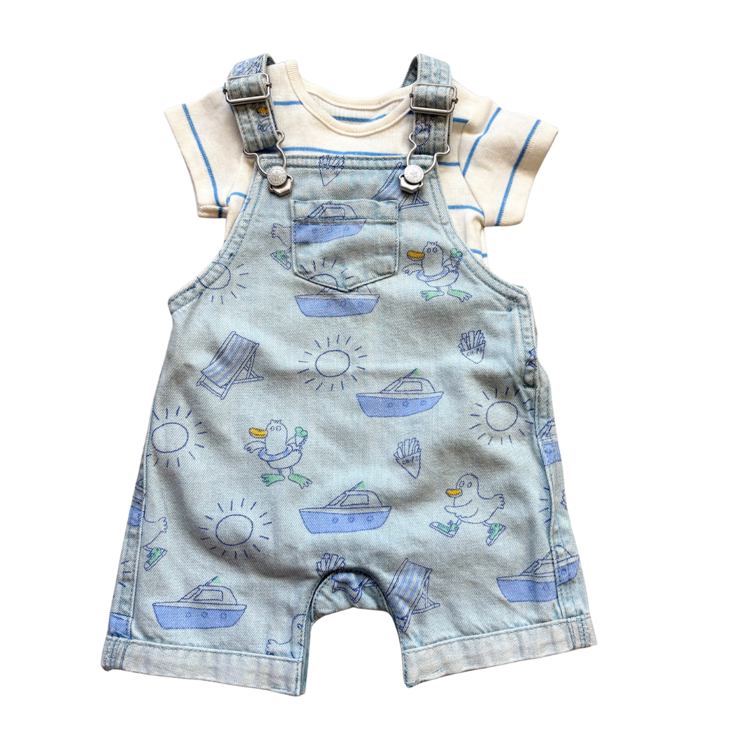 Seagull Shortie Dungarees product image by Marks & Spencer