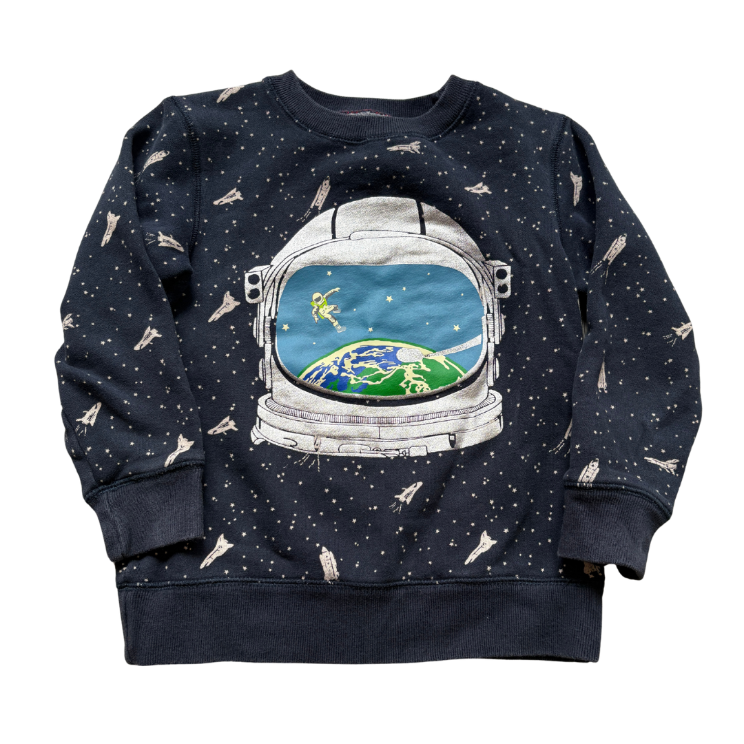 Glow in the Dark Spaceman Sweatshirt product image by Boden