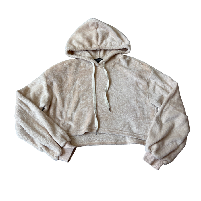 Fleece Cropped Hoodie