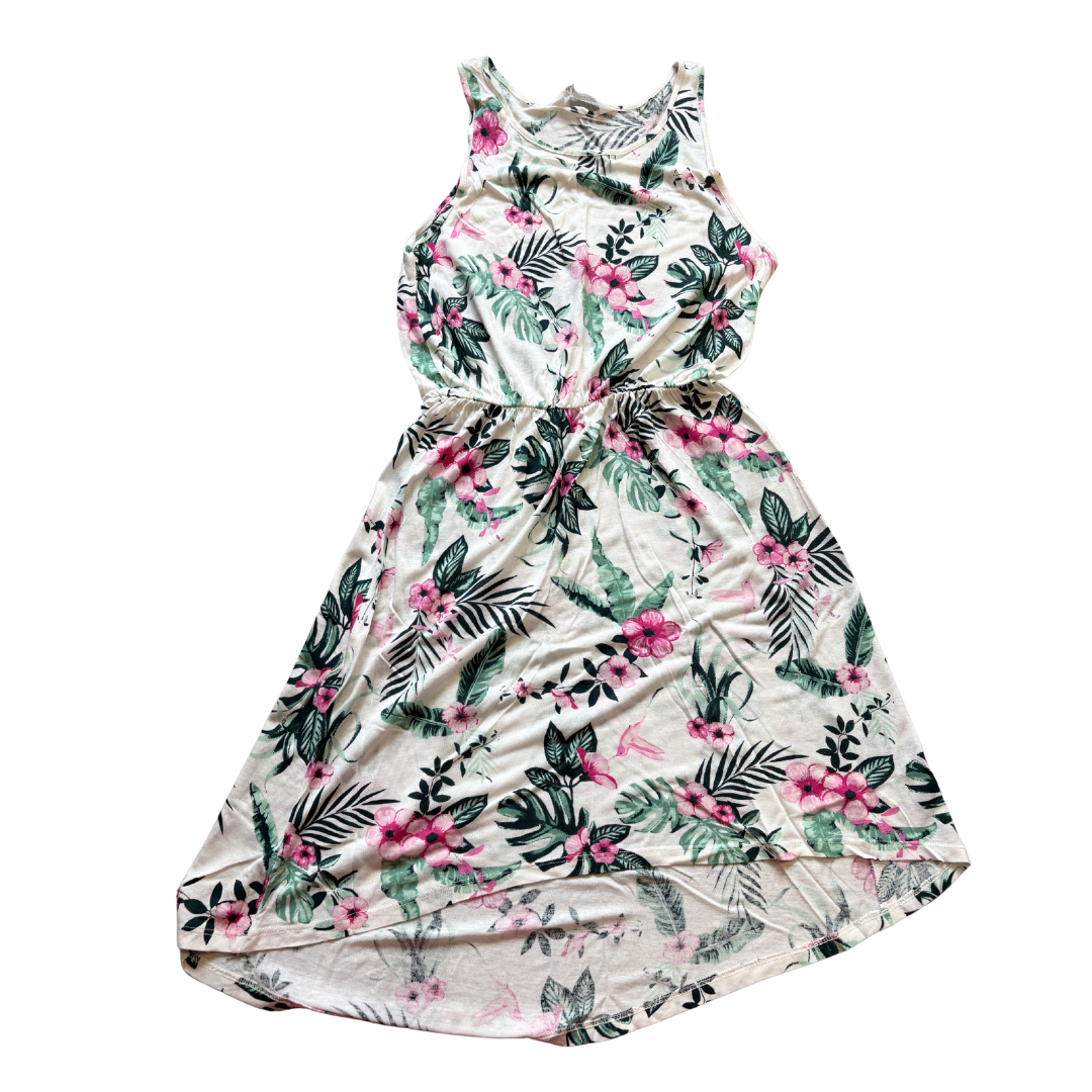 Floral Dip Hem Dress product image by H&M