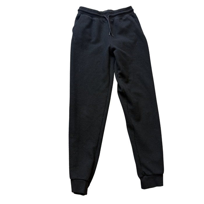 Waffle Black Joggers