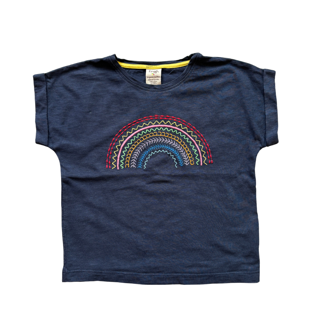 Sophia Slub Rainbow Tee product image by Frugi