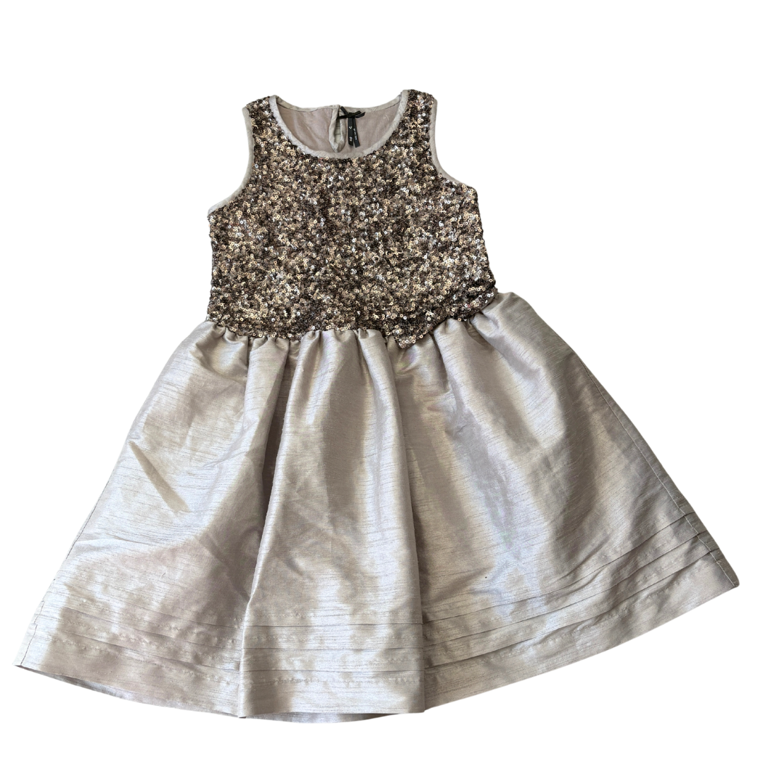 Sequin Pewter Party Dress product image by Next